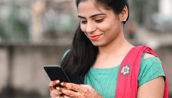 Woman on phone